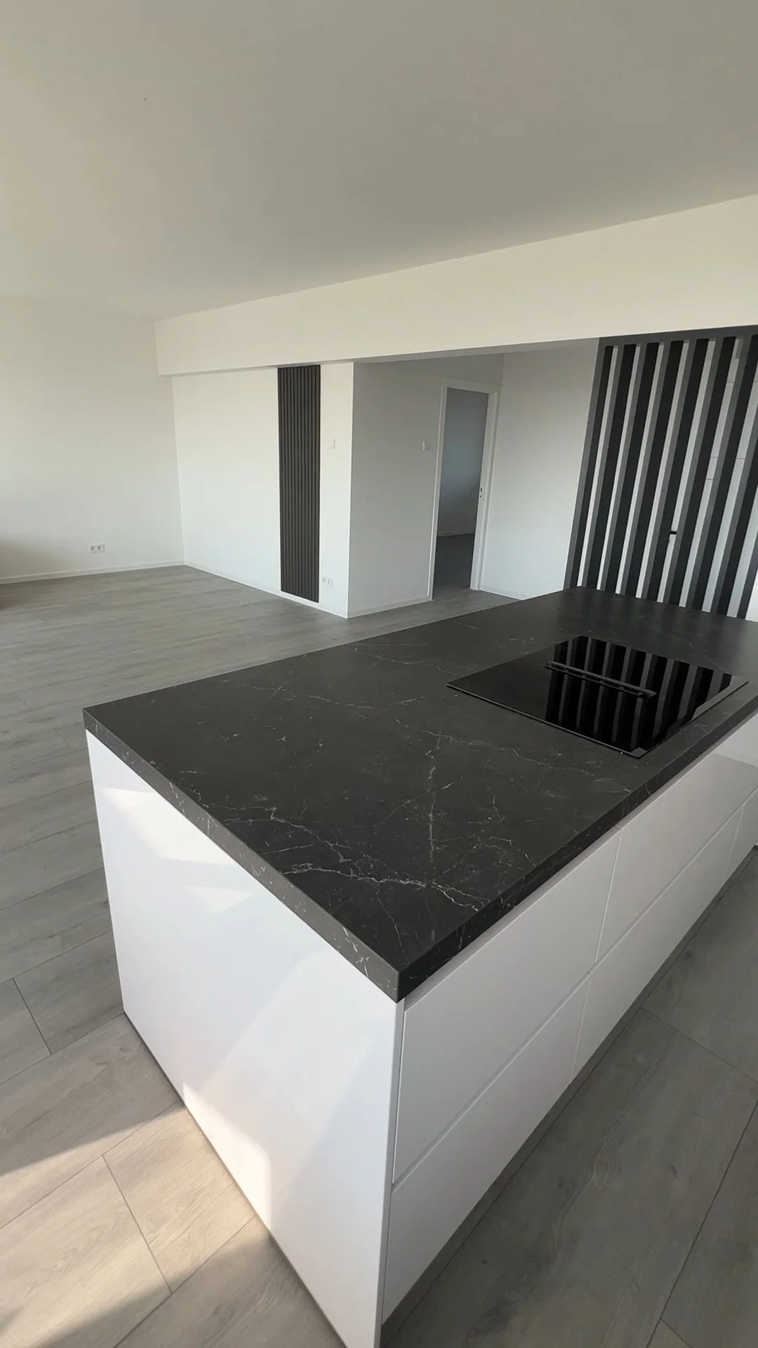 Open woonkamer keuken na renovatie